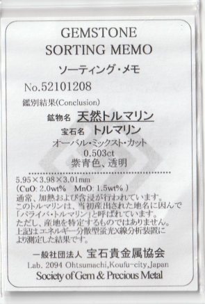 パライバトルマリン